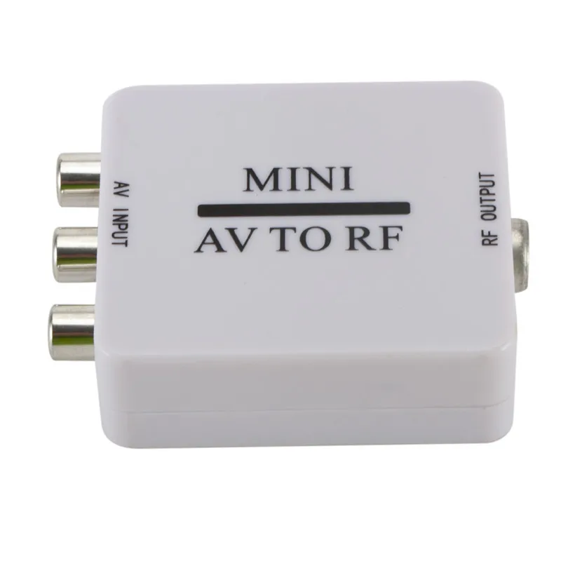 Новый мини RCA CVSB AV в RF адаптер 67 25 МГц 61 видео Аудио ТВ переключатель сигналов Hi
