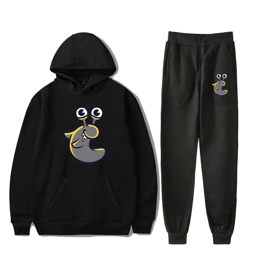 

Slogoman Merch Hoodies Set Men Women Hoodies Pants Two-Piece Sweatshirt Suit i