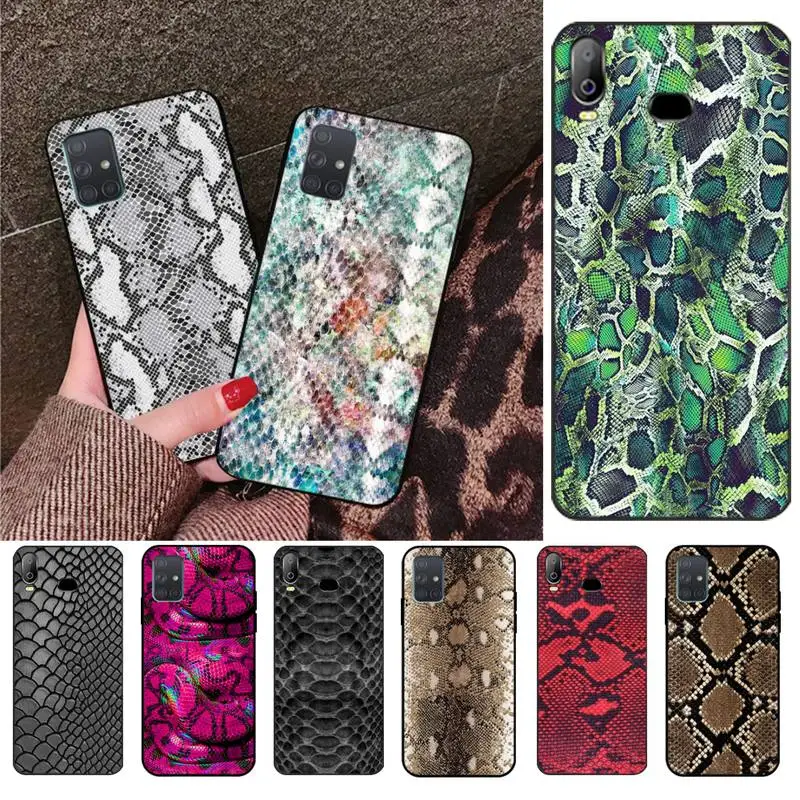 Чехол YJZFDYRM 2020 змеиная кожа для телефона Samsung Galaxy A01 A11 A31 A81 A10 A20 A30 A40 A50 A70 A80 A71 A91