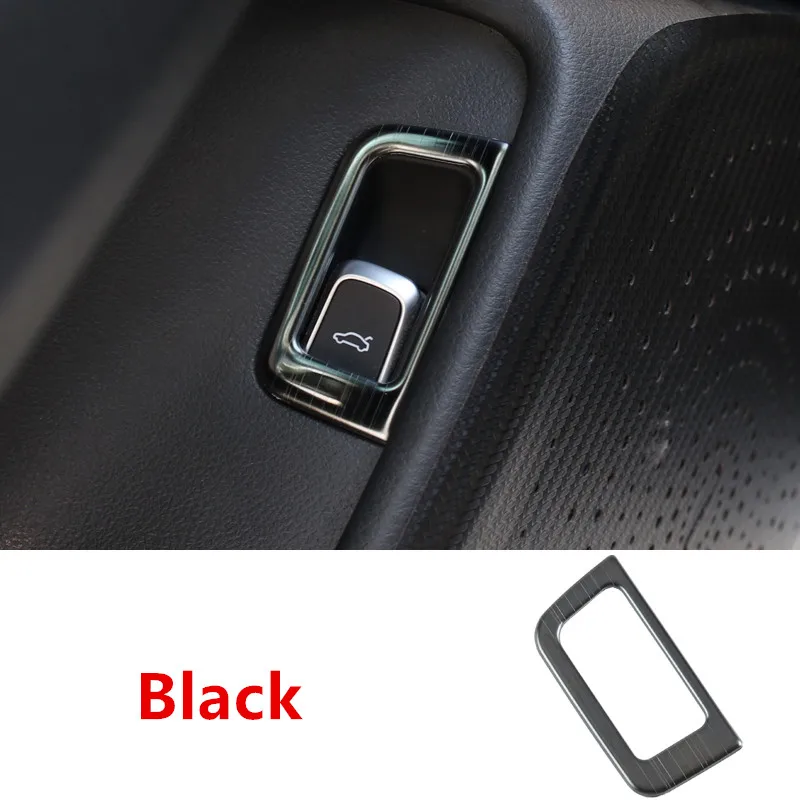 trunk button Автомобиль Стайлинг двери панели декоративные крышки отделка для Audi A6 C7 2012-18 салон, Торпедо переключения передач рамочные полосы вентиляционные отверстия наклейки - Название цвета: trunk button