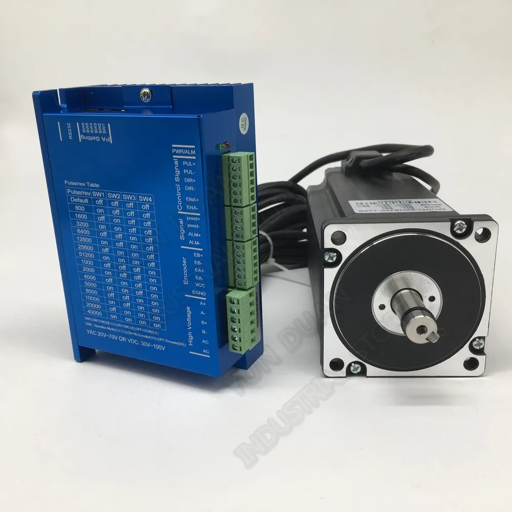 Бесплатная доставка! Nema34 4.5Nm 86 мм AC DC DSP Hybird 1000 линейный энкодер замкнутый цикл
