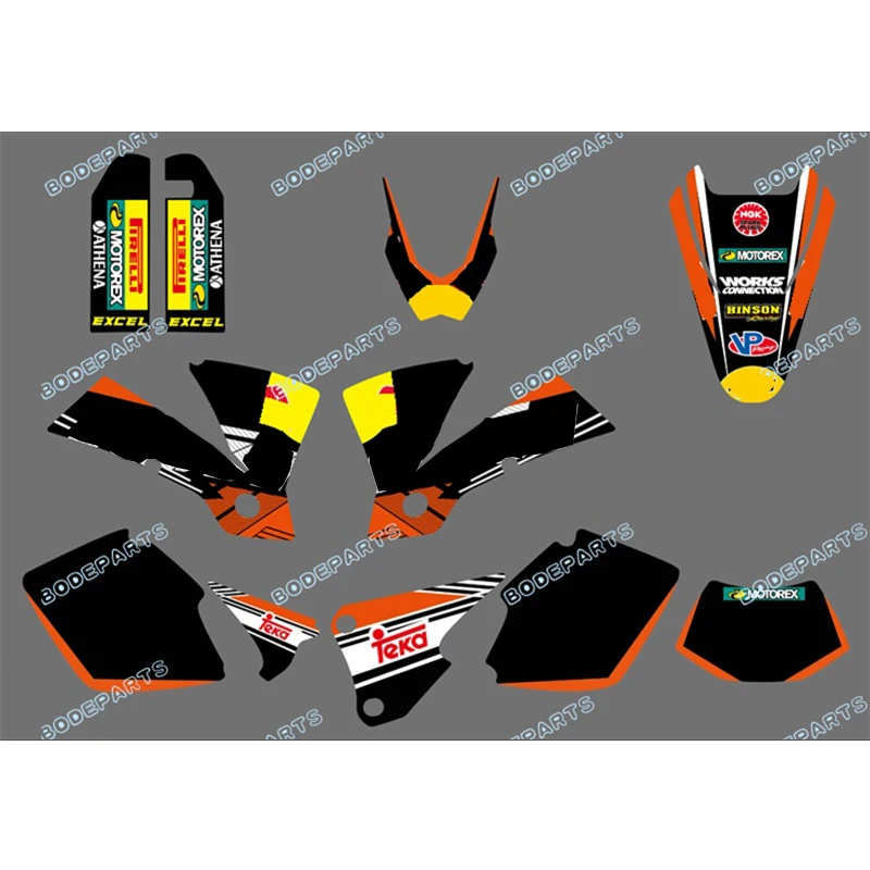 

R B Logo (Bull ) Motorcycle Exc Graphics Sticker For KTM Motorcycle EXC 125/200/250/300/400/450/525 2003
