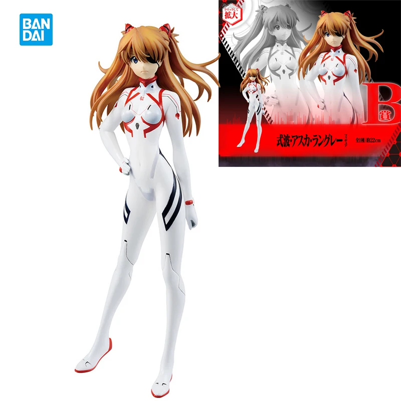 Оригинальная экшн-фигурка BANDAI Ichiban Kuji Evangelion B Award Asuka Langley Soryu из ПВХ Коллекционная