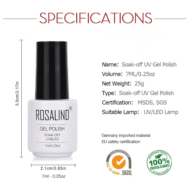 7 мл гель лак 2020 Топ чистый цвет распродажа серый УФ для ногтей маникюра грунтовка