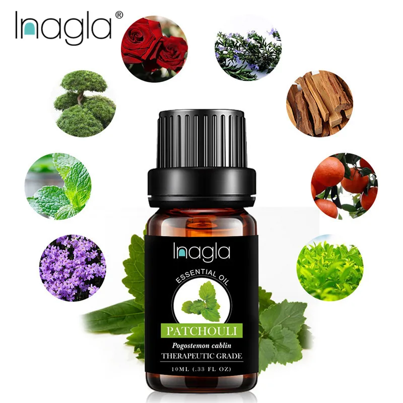 Эфирное масло Inagla Patchouli чистое натуральное эфирное 10 мл ароматерапевтическое