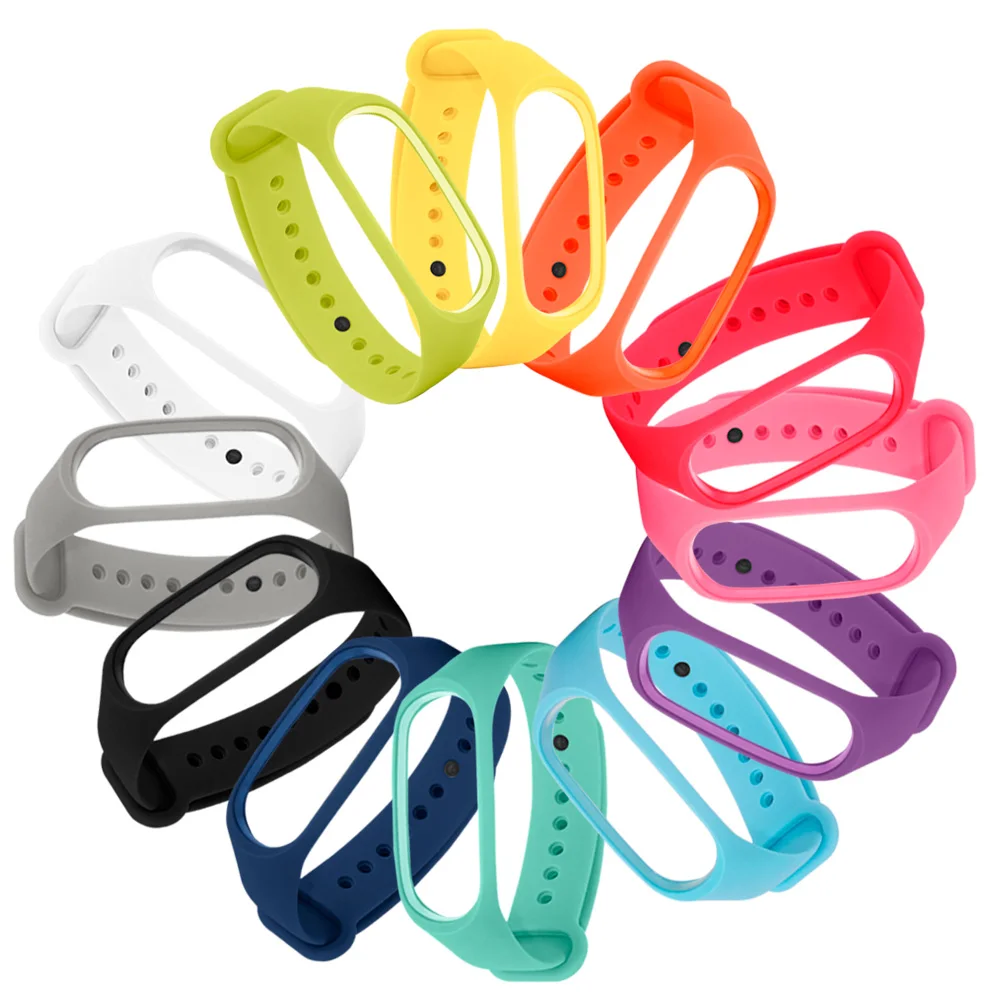 Браслет для xiaomi mi Band 3 4 спортивный ремешок часы силиконовый ремешок для xiaomi mi band 3 4 браслет mi band 4 3 ремешок