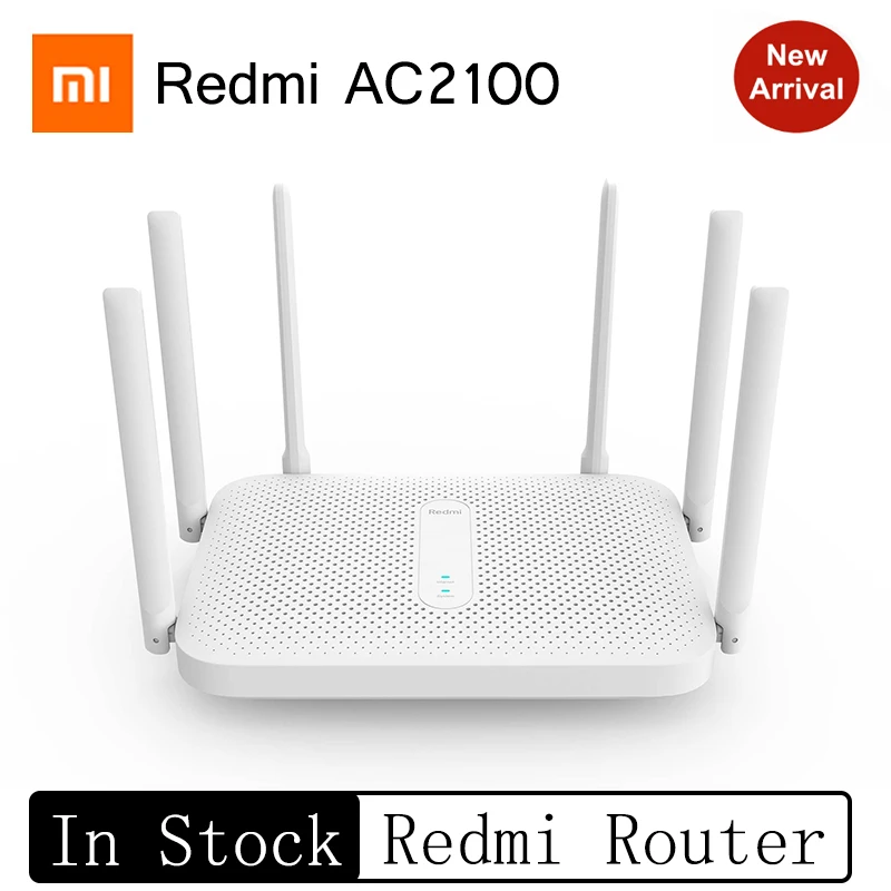 Маршрутизатор Xiaomi Redmi AC2100 2 4 ГГц 5 0 Мбит/с 6 антенн|Беспроводные роутеры| |