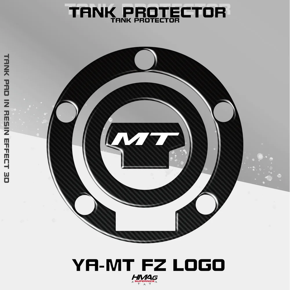 

3D углеродного волокна наклейка на крышку топливного бака протектор MT подходит MT-07 MT-09 Mt07 Mt09 FZ-07 FZ-09