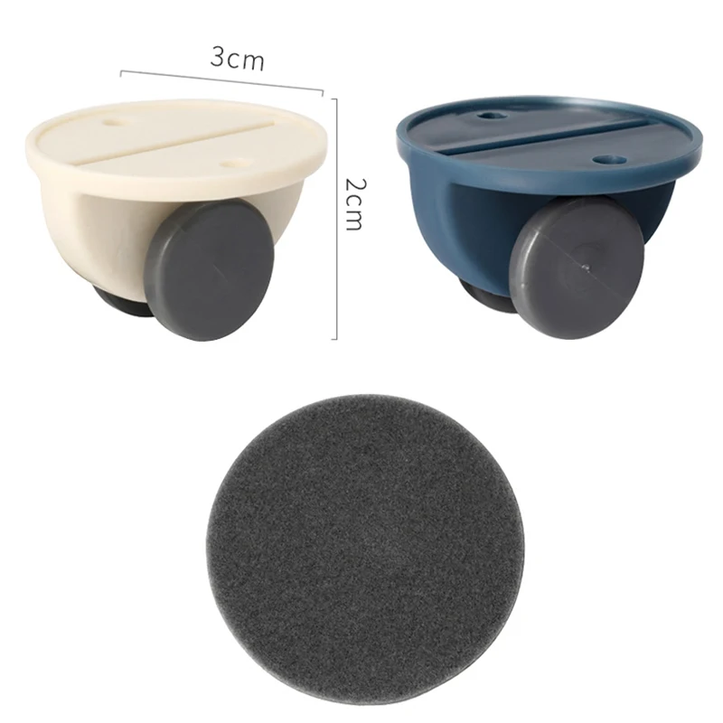 Новые 4 шт. клейкие ролики шкива для ящика шкафа ящик хранения мусорное ведро