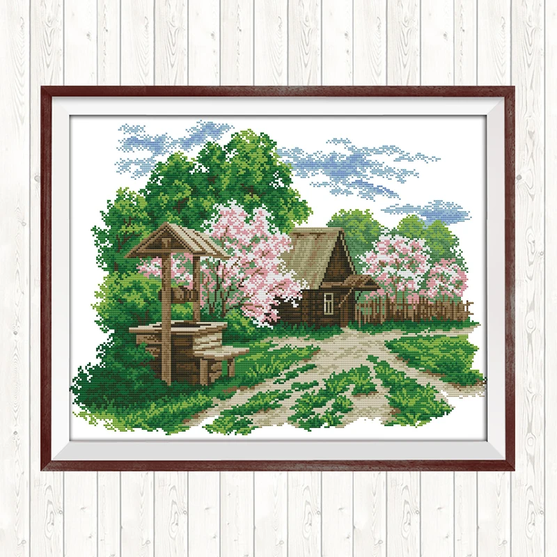 Набор для вышивания на холсте 14 карат 11 рукоделия вышивки пакет стежка | Дом и сад