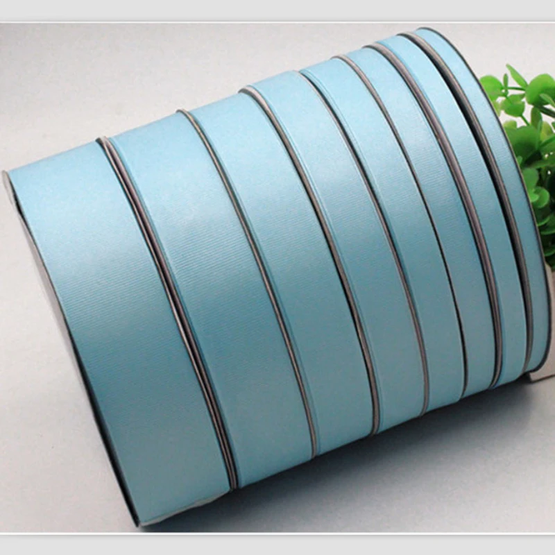 

Голубая Репсовая лента высокой плотности, 0,6-5 см, прямые продажи от производителя