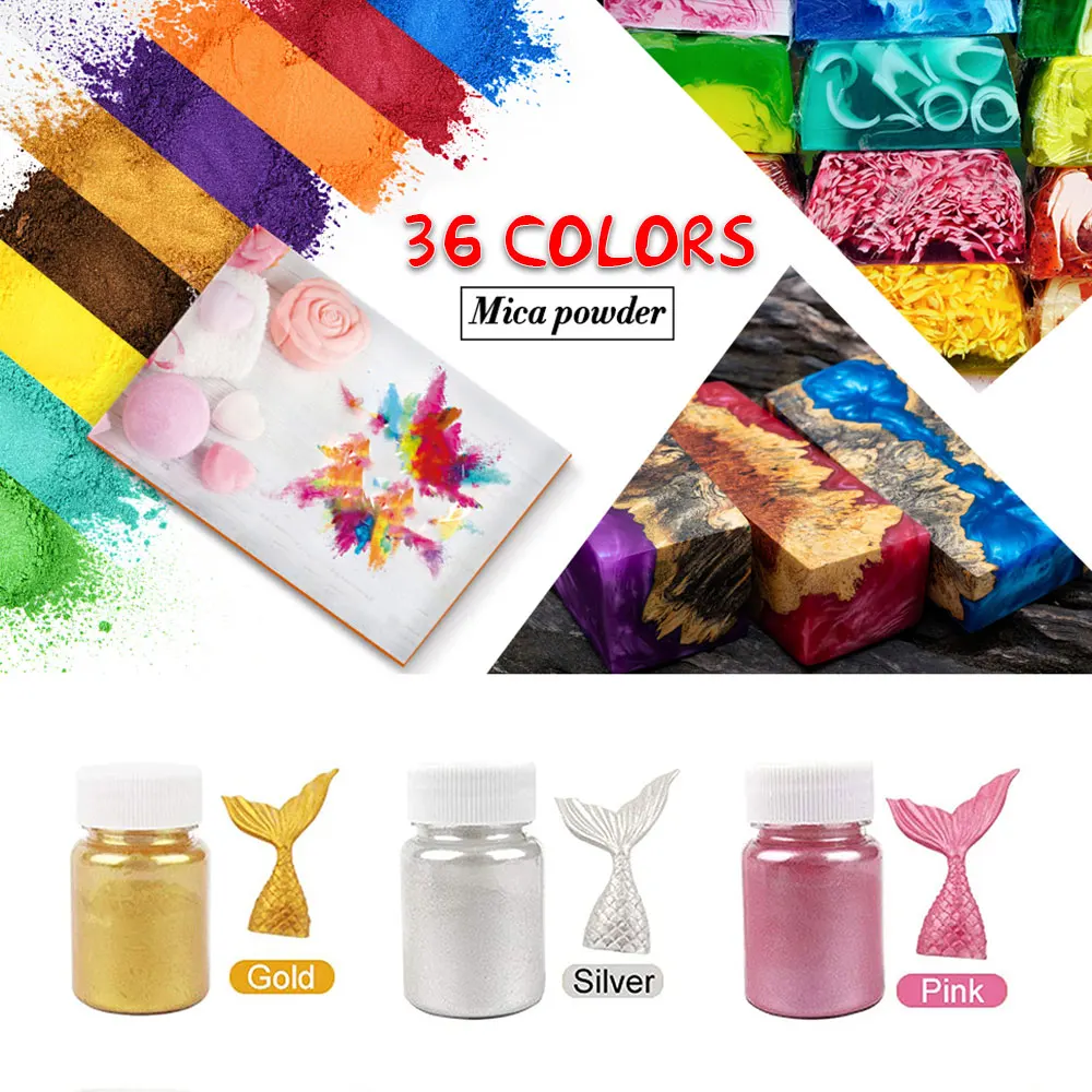 Powder Dye Mica Powder Pearl Epoxi Resin Dye Resin Candle Pigment Natural For DIY Slime Pigments Handmade Color Making Powder