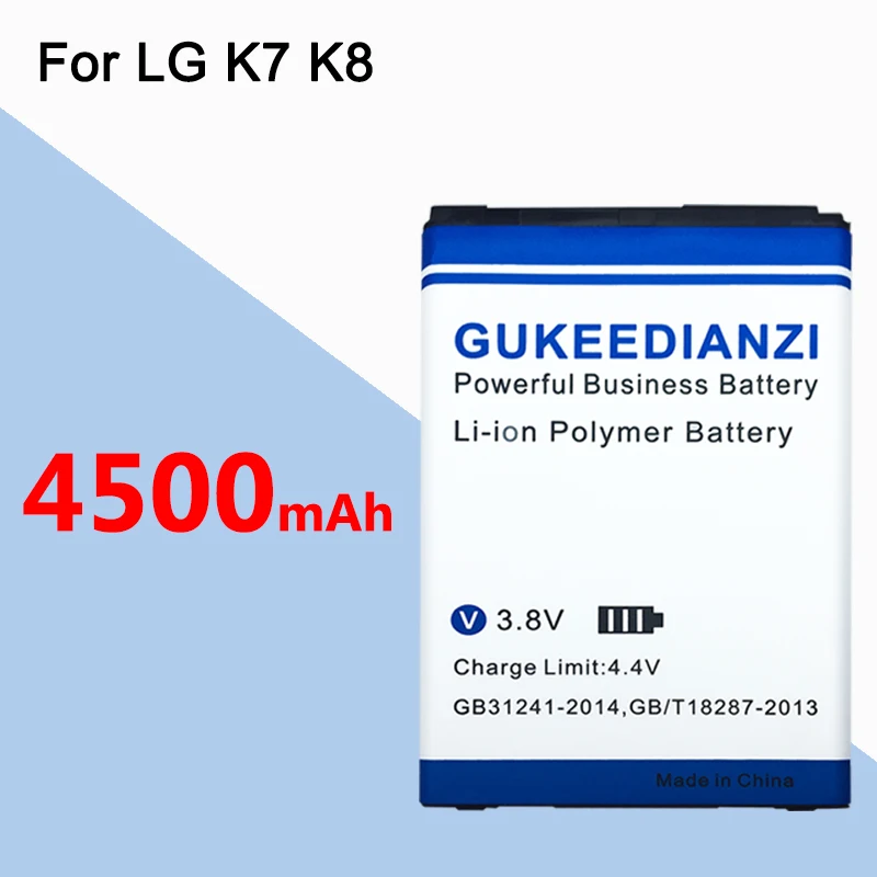 GUKEEDIANZI BL 46ZH Батарея для LG K7 K8 Tribute 5 AS330 K332 K350N K371 K373 K8V K89 LS675 M1 M1V MS330 US375