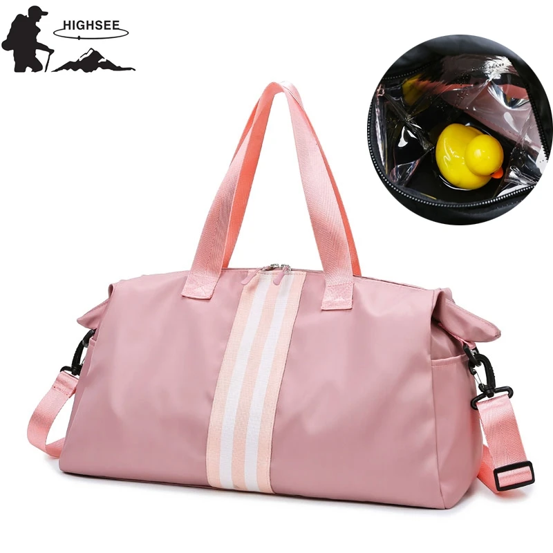 

Спортивная водонепроницаемая нейлоновая сумка для мужчин и женщин, тренировочная сухая и влажная сумка для йоги, дорожная уличная сумка на ...