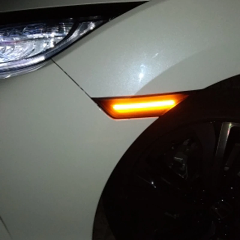 

2Pcs Double Color LED Switchback Side Marker Turn Signal Light Lamp Fit for Honda Civic 33800TBAA02 33850TBAA02