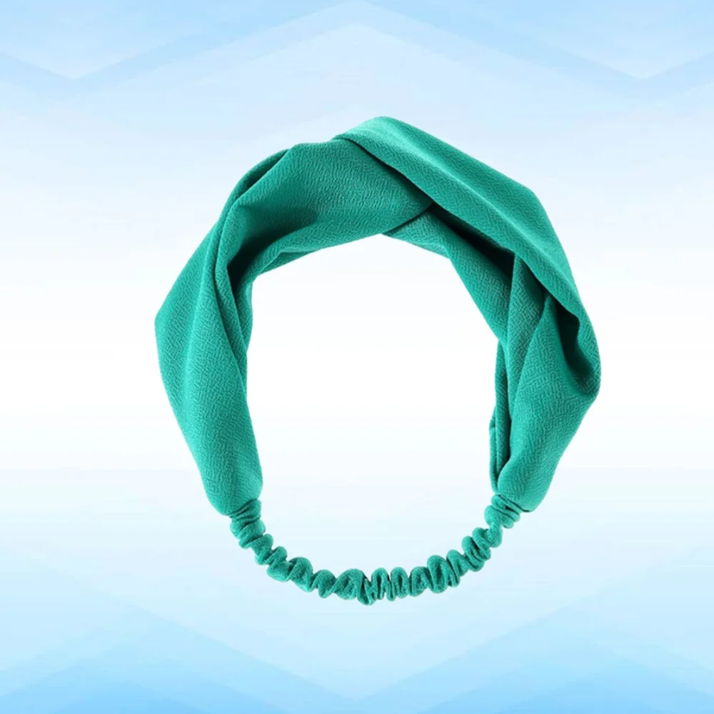

Cross Knot Headband Practical Color Elastic Hair Band Make Headwrap Face Washing Hair Hoop (FF41-2 Purple)