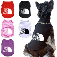 the dog face pet dog vest sweatshirt spring summer small and medium chihuahua french bulldog pure cotton t shirt puppy clothes