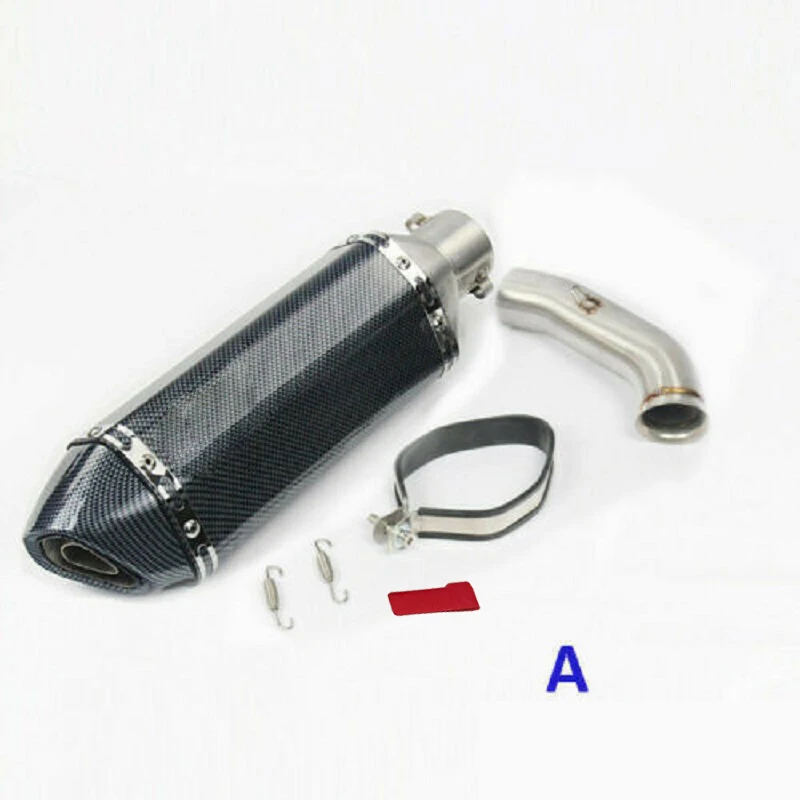 Modified Motorcycle Exhaust System Muffler Mid Link Pipe Connect Tube Slip On Silencer For KTM DUKE 125 250 390 RC390 2017-18 | Автомобили