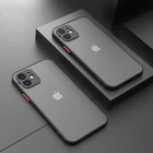 Чехол для iPhone 11, 12 Pro Max, Mini, X, XS, XR, 7, 8 Plus, SE 2020, силиконовый, противоударный, матовый, ультратонкий, прозрачный