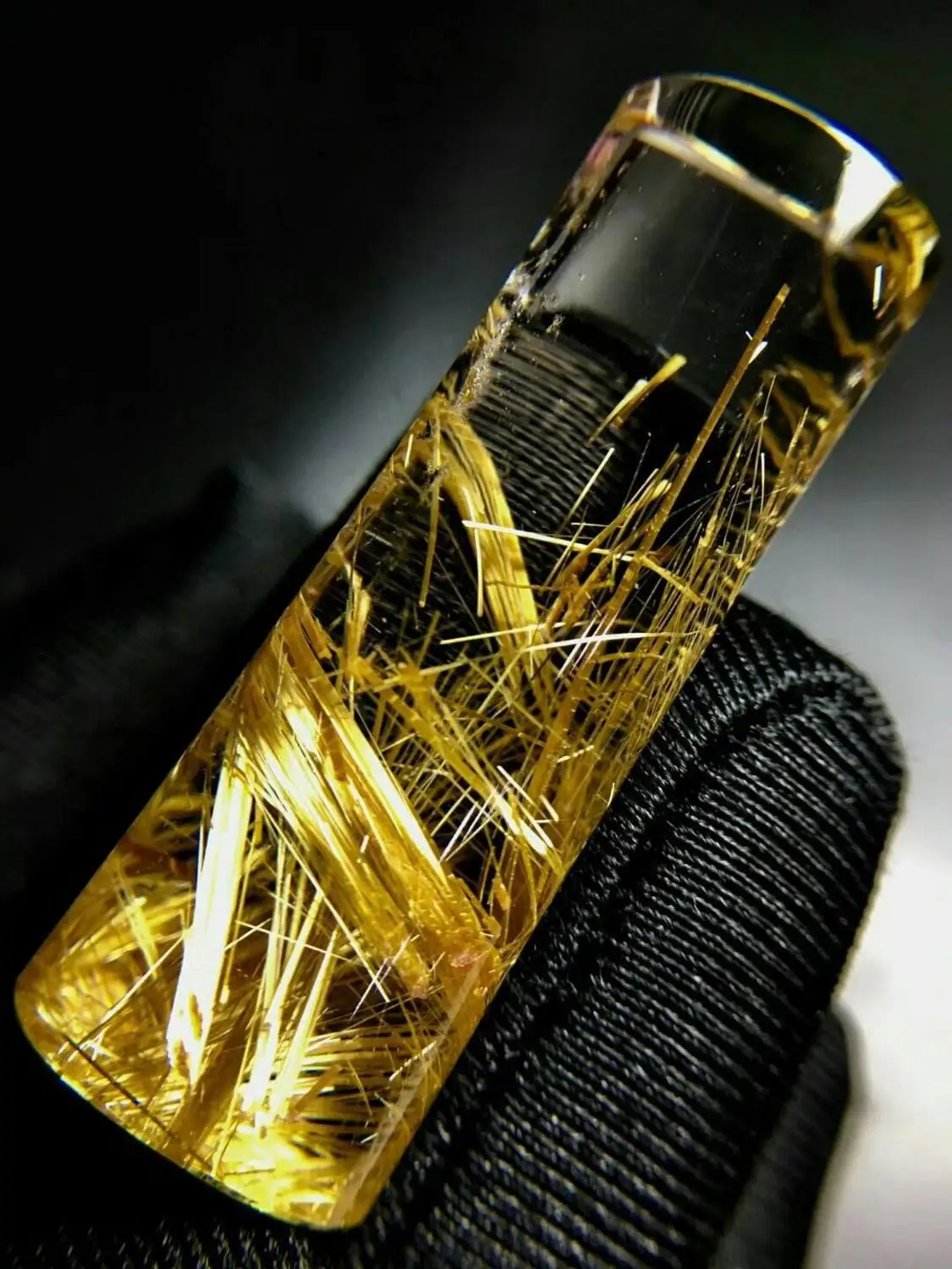 Натуральный Золотой рутилированный кварцевый кулон с богатым камнем 42*14 5*11 мм