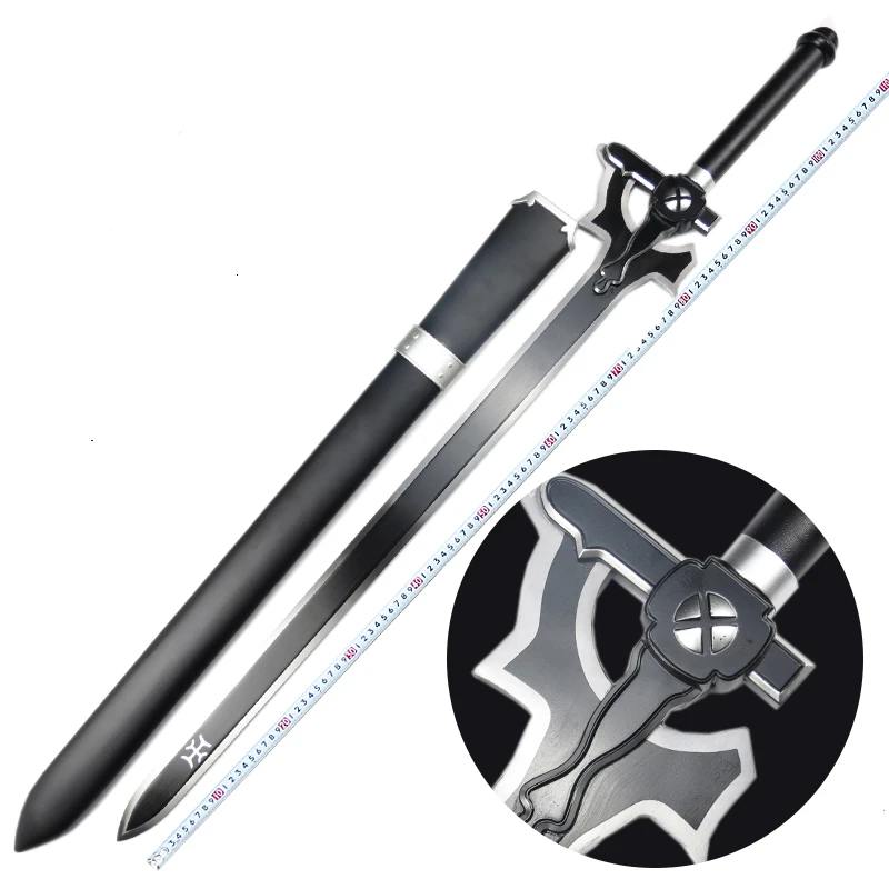 Меч искусство онлайн черный меч Elucidator Kirigaya меч Kazuto деревянный 110 см косплей реквизит оружие