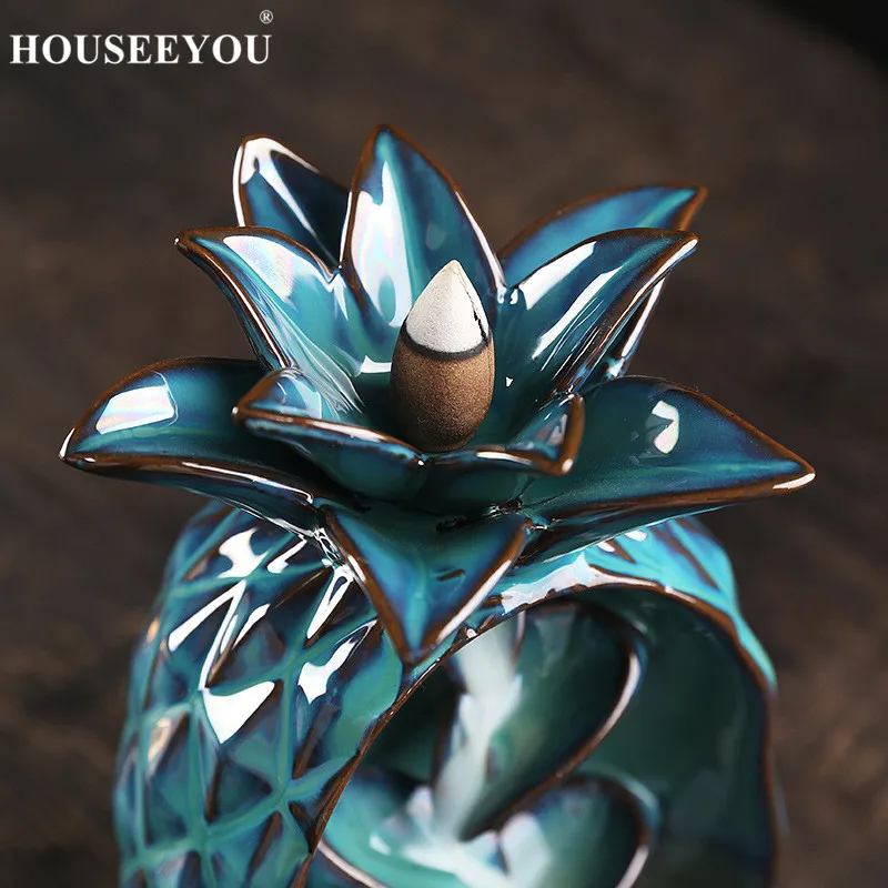 Новинка хит продаж курильница для ананаса рефлюкса черного потока ароматический