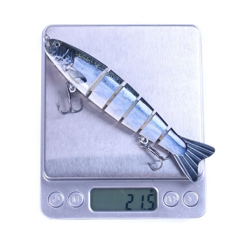 3/5 шт. 12 7 см 22 г опускается на дно рыболовные приманки наживки комплект 6 сегментов