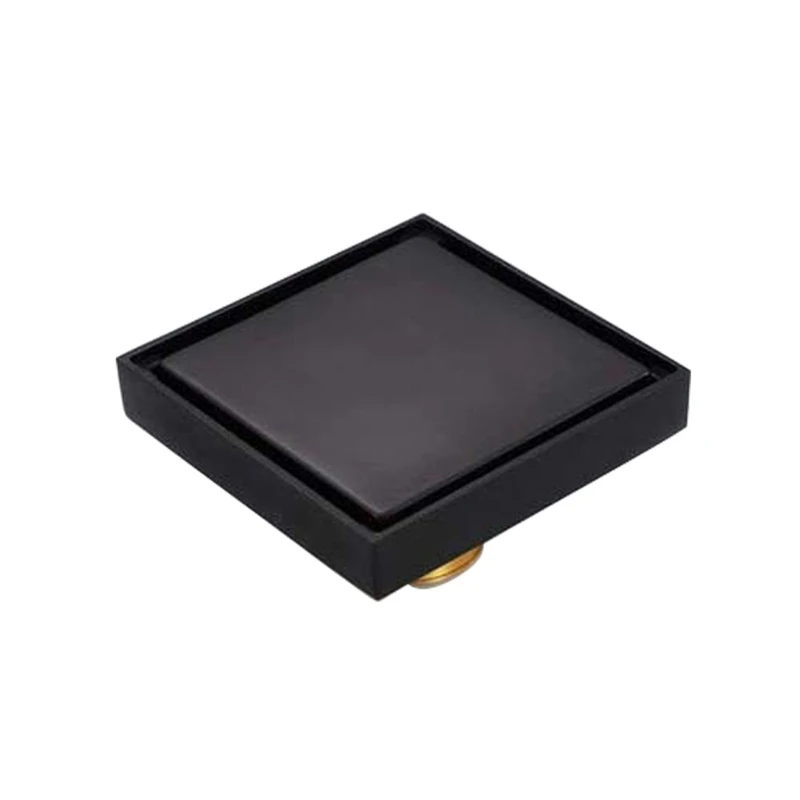 

10 x 10cm Floor Drains Stainless Steel Square Shower Floor Drains Tile Insert Drain Channel Bathroom