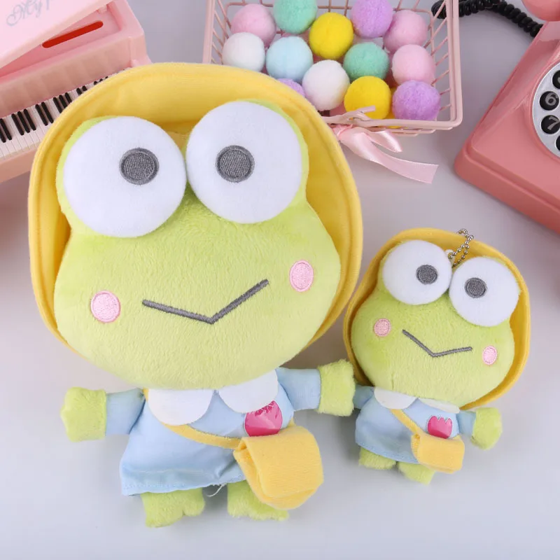 C Sanrio melody Keroppi, студенческие мягкие животные, плюшевые игрушки-подвески для детей, рюкзак, брелок для ключей, кролик, собака - Цвет: C