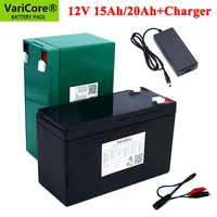 12v 15ah 20ah 18650 lithium battery pack built in 10a 20a sprayer surveillance camera backup power solar battery 12 6v charger