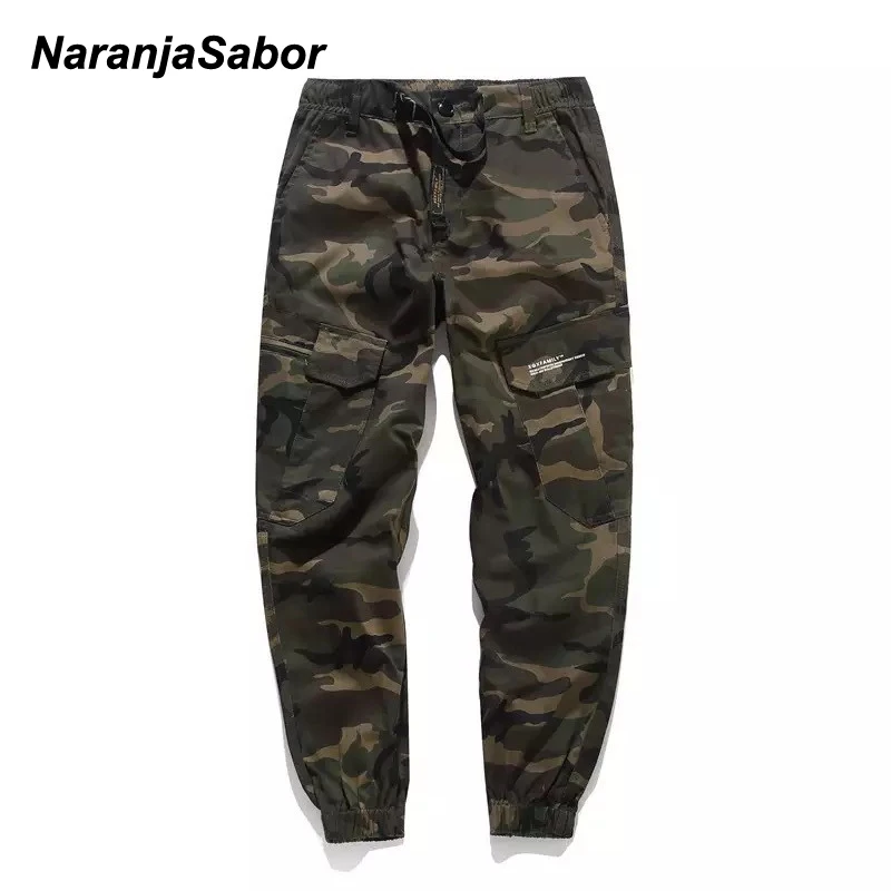 

NaranjaSabor Mens Camo Tooling Style Pants 2020 Spring Camouflage Multi Pockets Trousers Male Brand Clothing Plus Size 46 N646