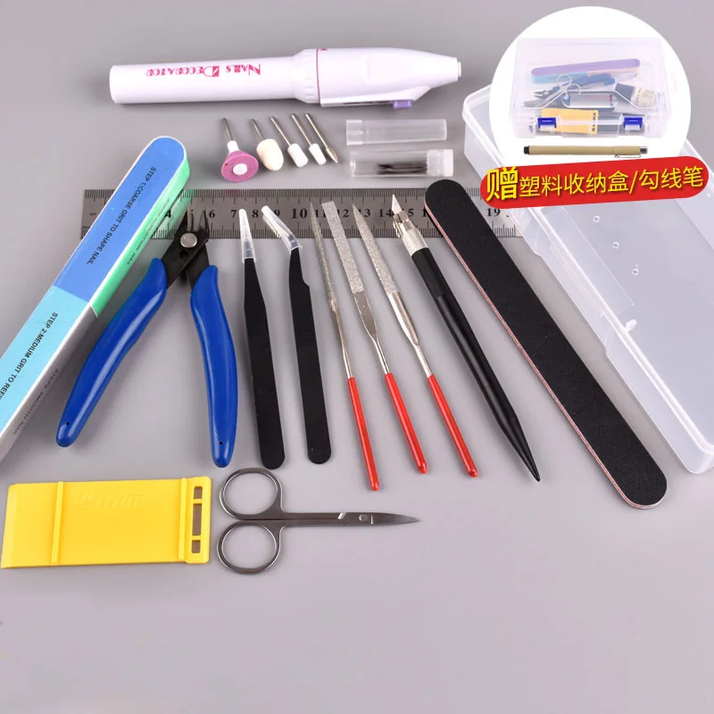 Hobby Model Building Tools Set DIY Accessories For Gundam Cutting Mat Grinding Machine Polishing Kit | Игрушки и хобби