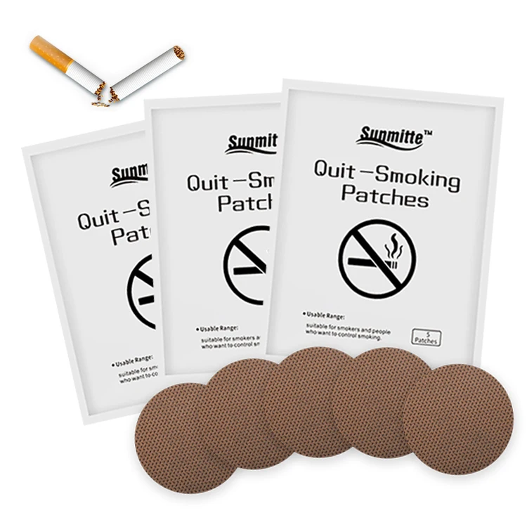 5 шт. Круглый анти-дым патч единый Quit курения 100% натуральный ингредиент в