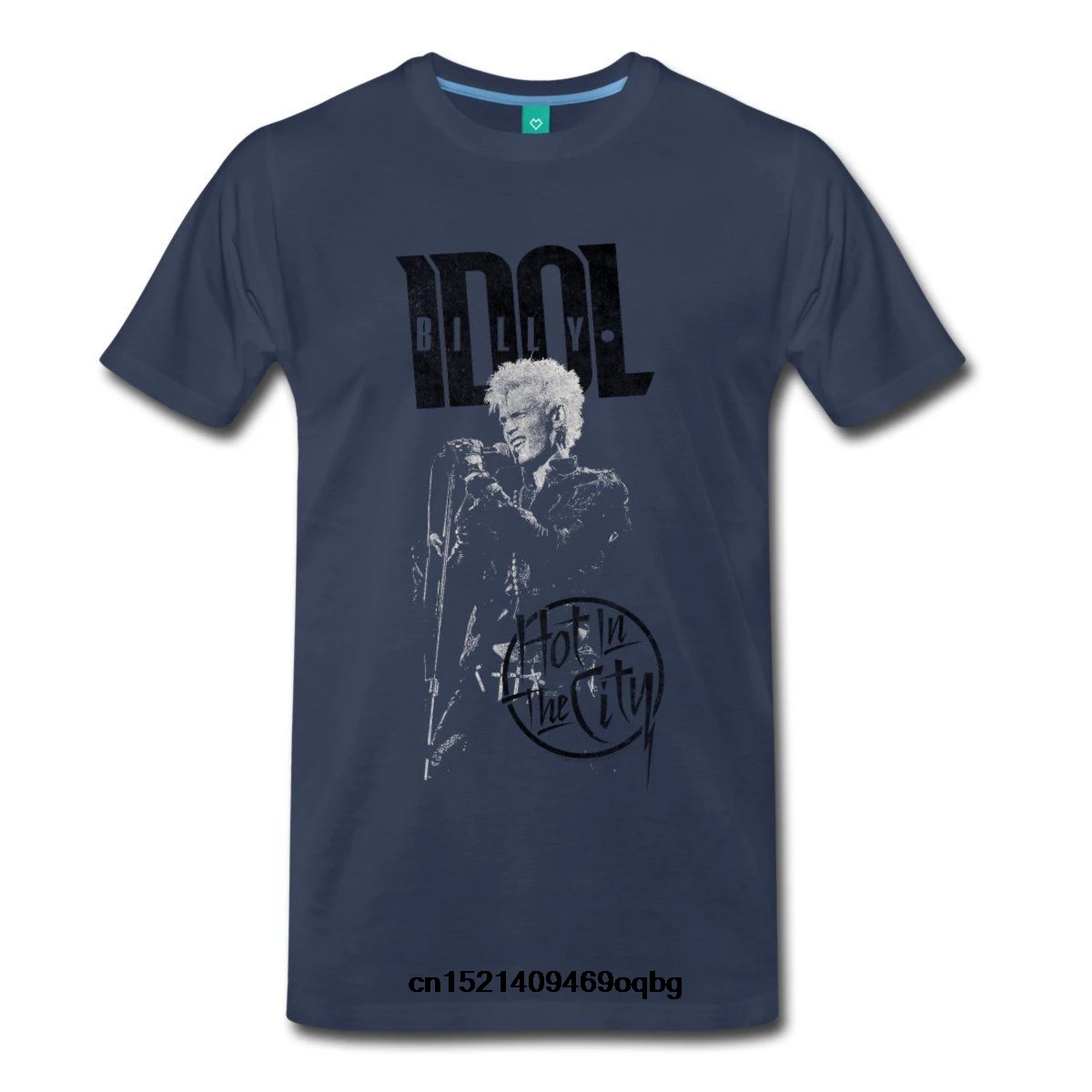 Мужская футболка с короткими рукавами BILLY IDOL черная модная в стиле хип хоп из