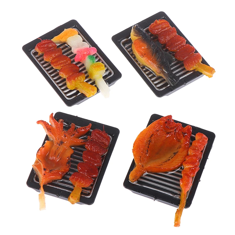 1 шт. 1/6 Масштаб Кукольный домик миниатюрное моделирование барбекю еда игрушка