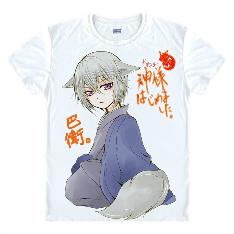 

Футболка Kamisama Love Kiss Tomoe с принтом Косплей Аниме футболки Momozono Nanami с коротким рукавом Харадзюку топы унисекс футболки