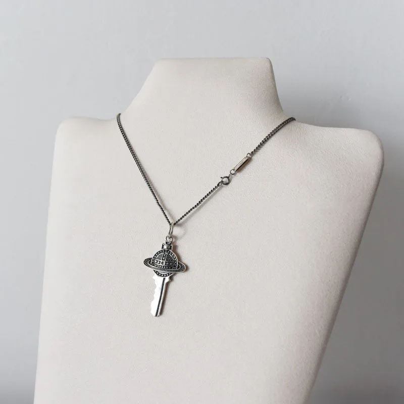 Женское Ожерелье с кулоном Ключ Вселенной из серебра 30% пробы | Украшения и