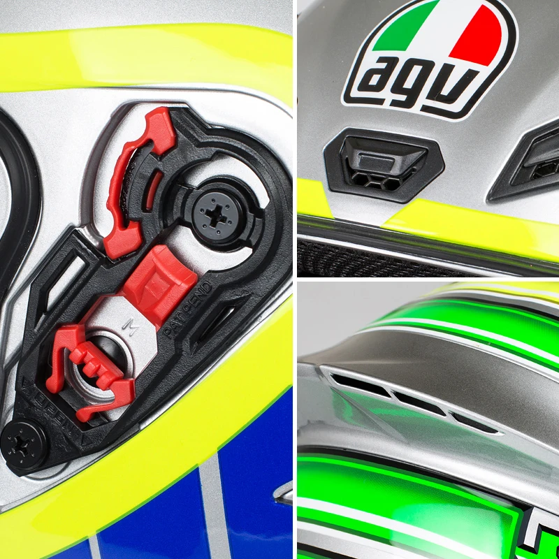 Оригинальный AGV K1 зимний тест 2015 Анфас Мотоциклетный Шлем КАСКО мото Мотокросс