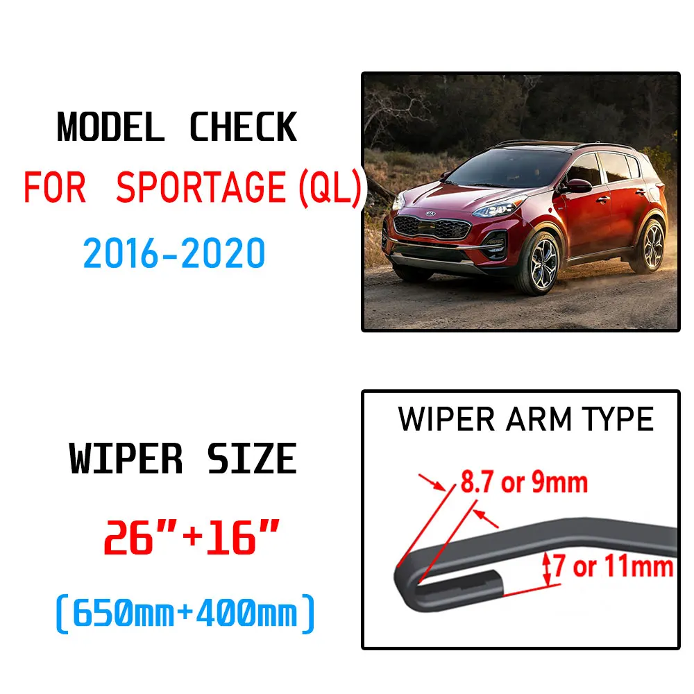 Для Kia Sportage 2016 2017 2018 2019 2020 QL аксессуары переднего лобового стекла