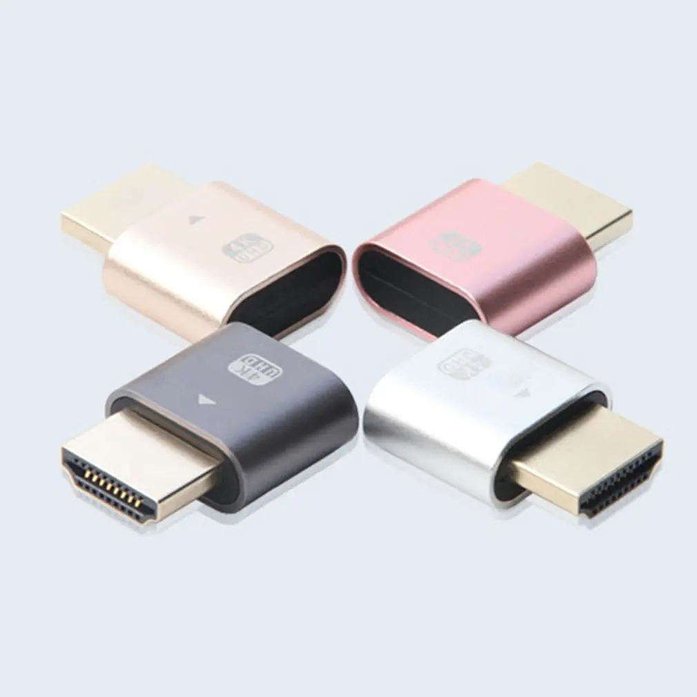 HDMI-совместимая вилка с блокировкой экрана сокровищ 4K виртуальный дисплей
