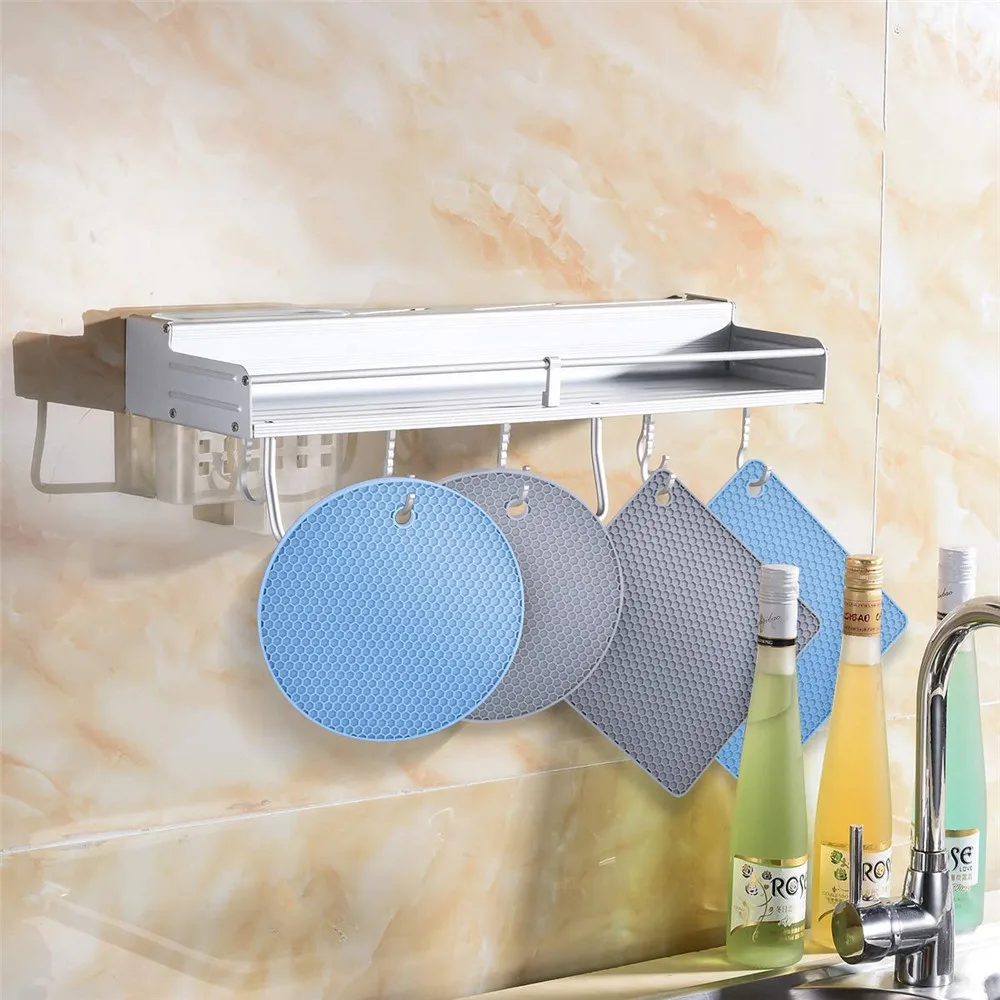 4 шт. Толстая силиконовая матовая подставка термостойкие держатели для горшков