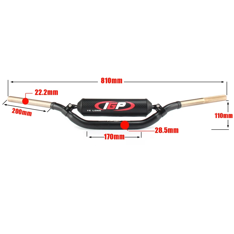 Новый универсальный руль для мотоцикла K.T.M CRF YZF RMZ DRZ WRF KXF KLX 810 мм 1 1/8 дюйма|Руль
