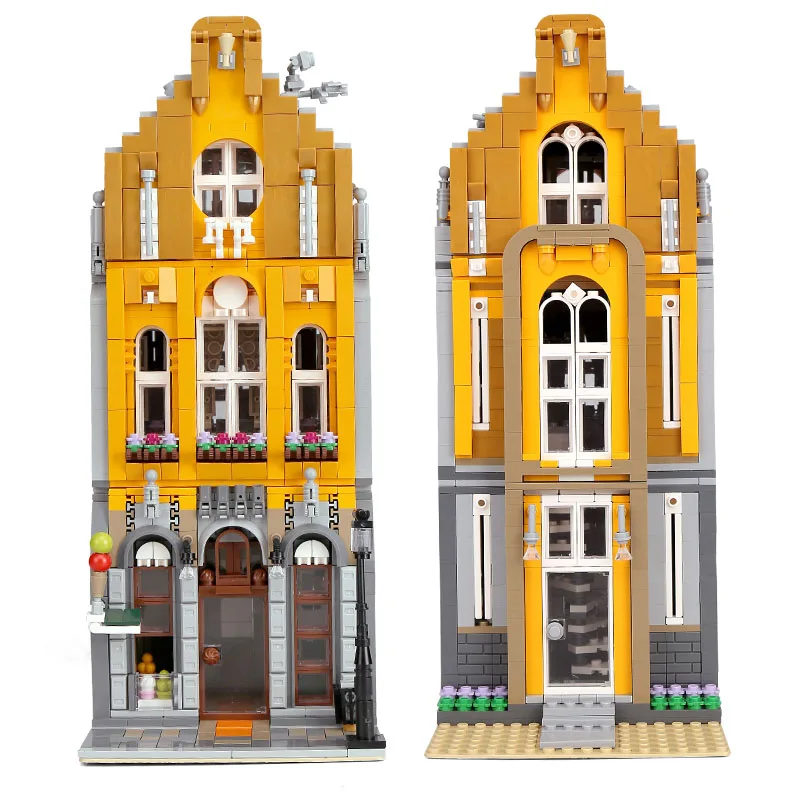 

Rael 10003 Street View Series Building Blocks Creative Ice Cream Shop Splicing Assembling Small Particle Bricks Christmas Gift