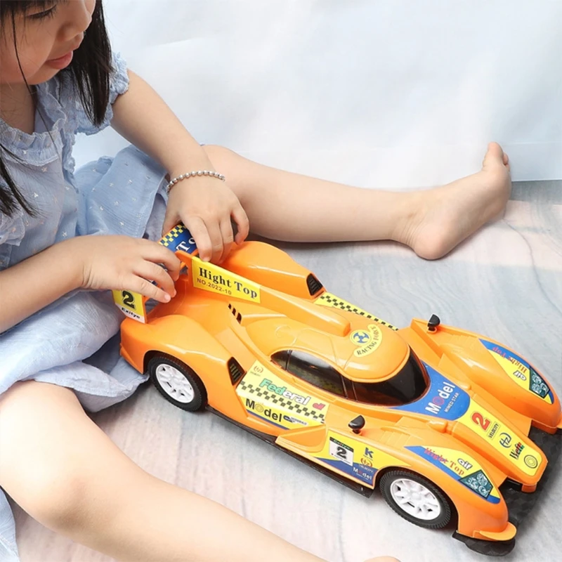 

Plus Size No Power Supply Pull Back Toy Car Interactive Sliding Car Plastic Friction Inertia Model Vehicle Red Orange