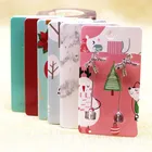 Новейшая 50 шт напечатанная висячая упаковка для серег 5*9 см мраморный Рождественский дизайн длинные серьги бирка карта