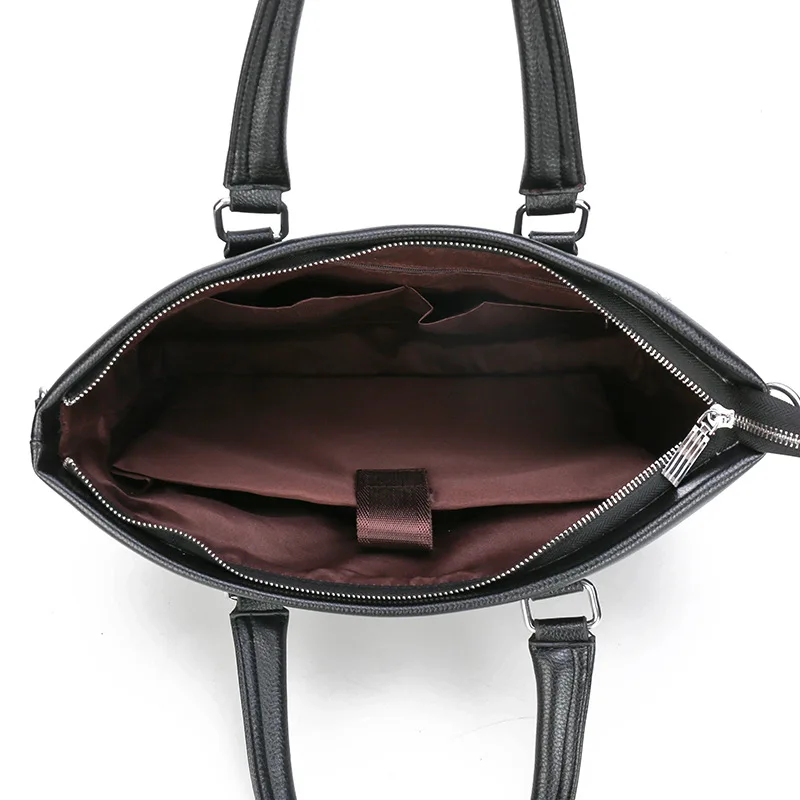 Мужская сумка кожаная для ноутбука Обложка паспорта портфель на плечо мужчин