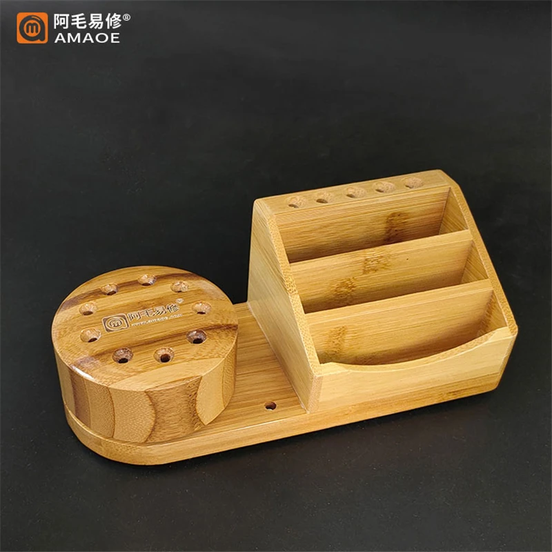 Многофункциональный деревянный ящик для хранения инструментов смартфонов -