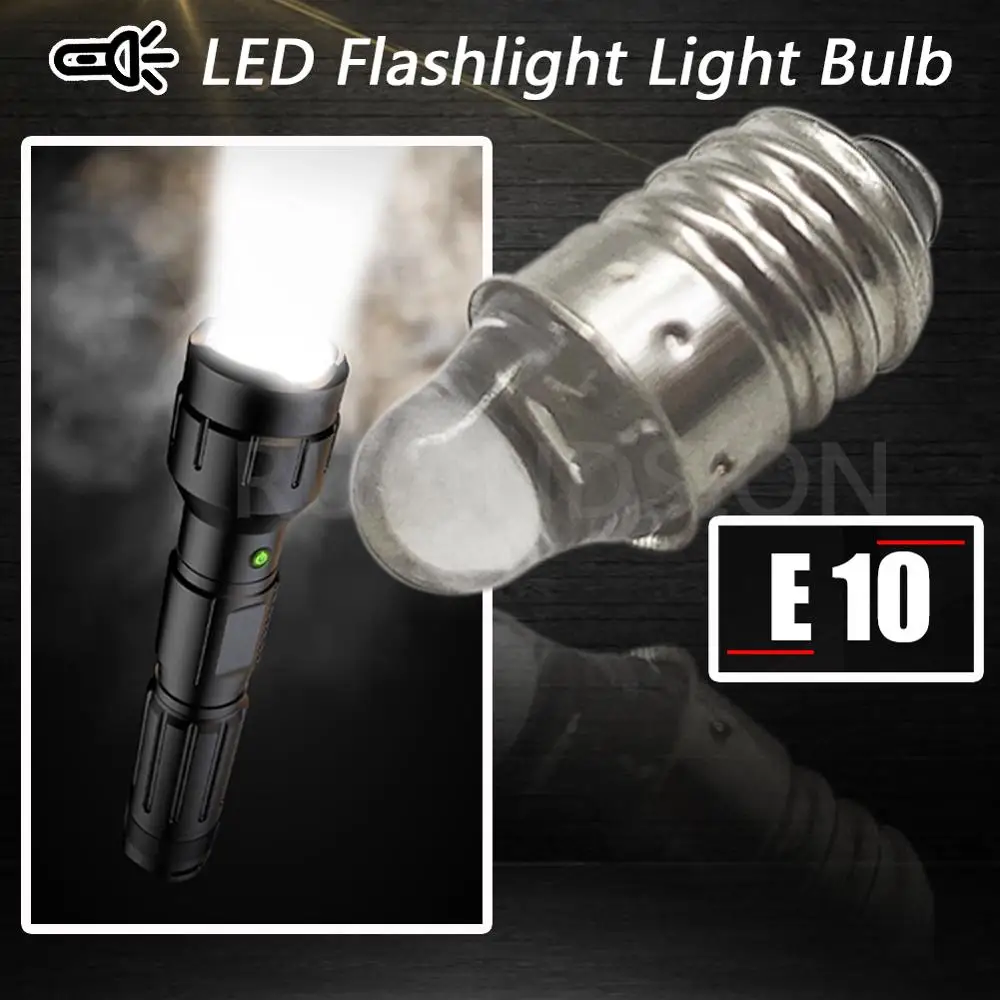 1 шт. ксеноновая белая E10 винтовая основа светодиодный фонарь фара фонарик лампа