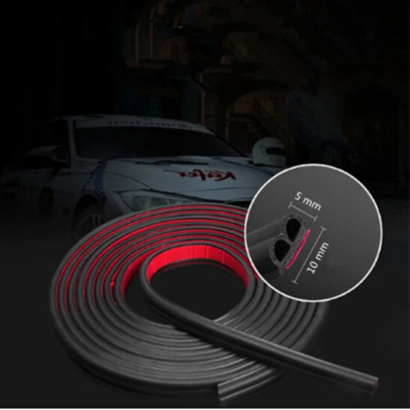 Автомобильные дверные уплотнительные полосы 5 м B стикер автомобильные