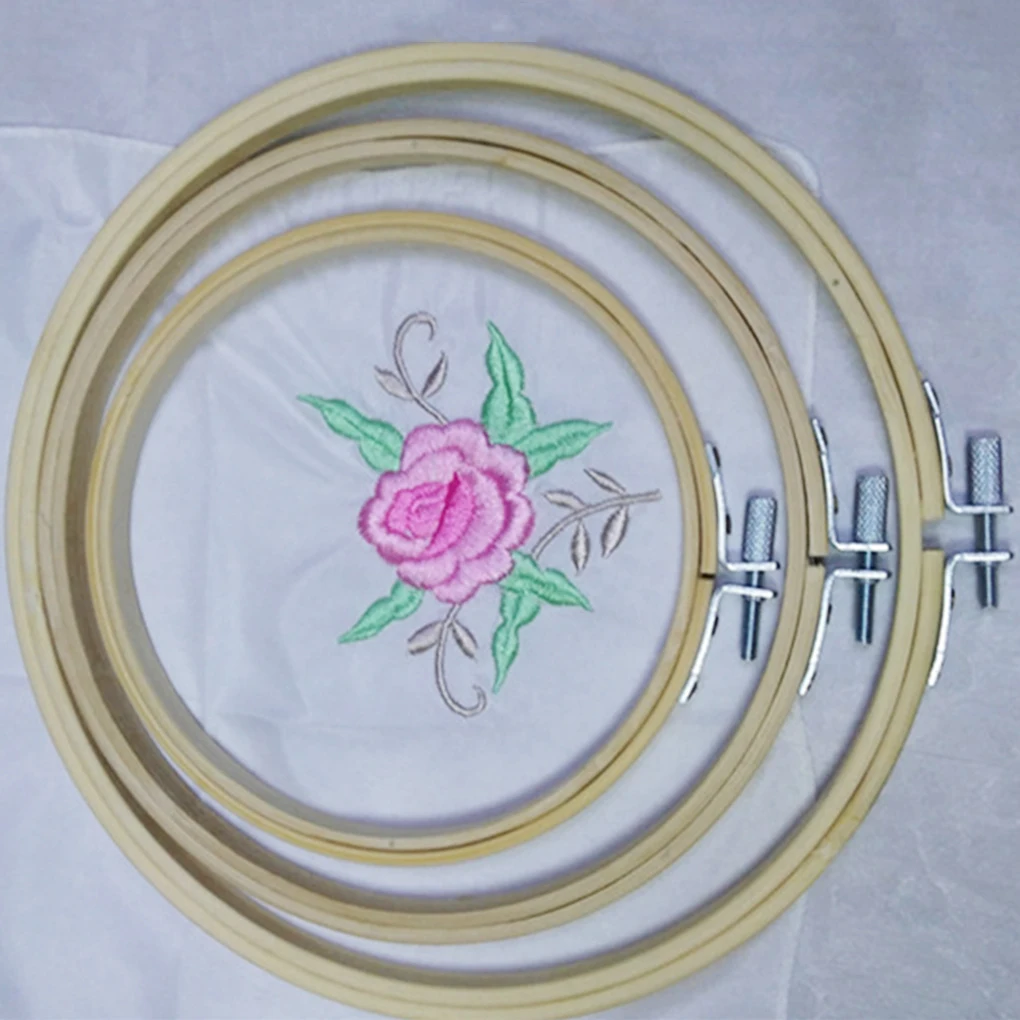 

1 pcs 13/17/20/23/26cm Embroidery Cross-Stitch Wooden Frame Hoop Circle Embroidery Shed DIY hand Craft Sewing Needwork Tool